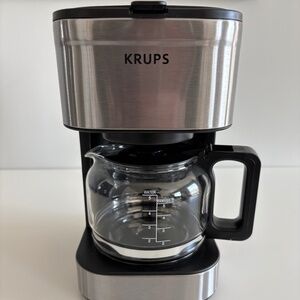 KRUPS Simply Brew Compact 5 Cup Coffee Maker: Stainless Steel Design